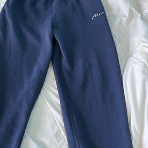 Navy Blue Relaxed Fit Joggers with Soft Texture